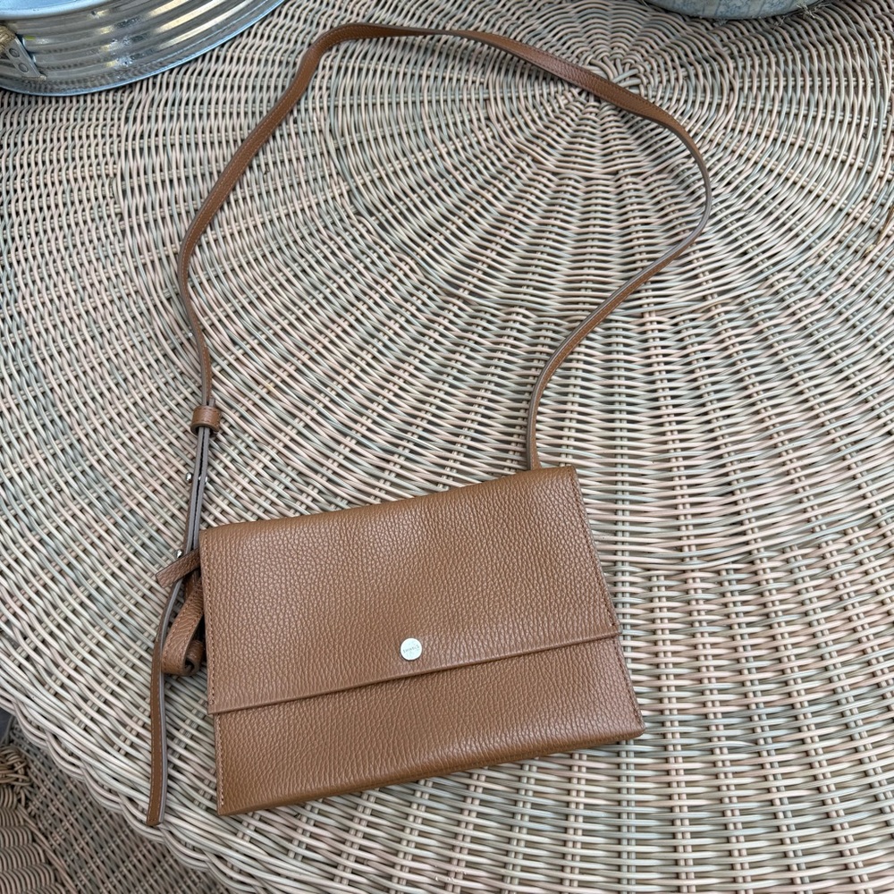 Shinola Tan Leather Crossbody Bag - LIKE NEW